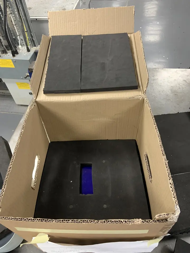 Prototype foam layer with cut-out
