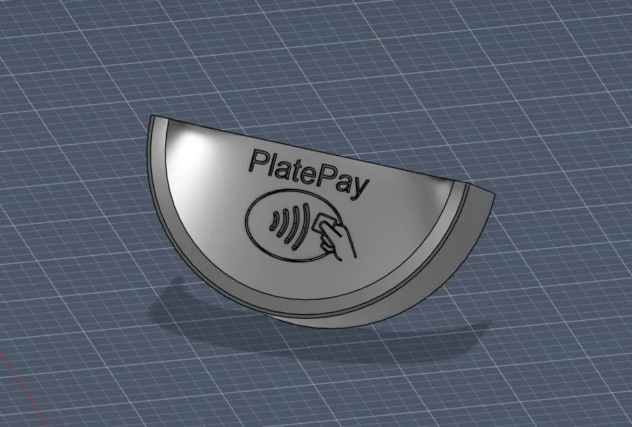 Render of the PlatePay tap point