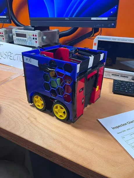 The finished nationals robot at inspection